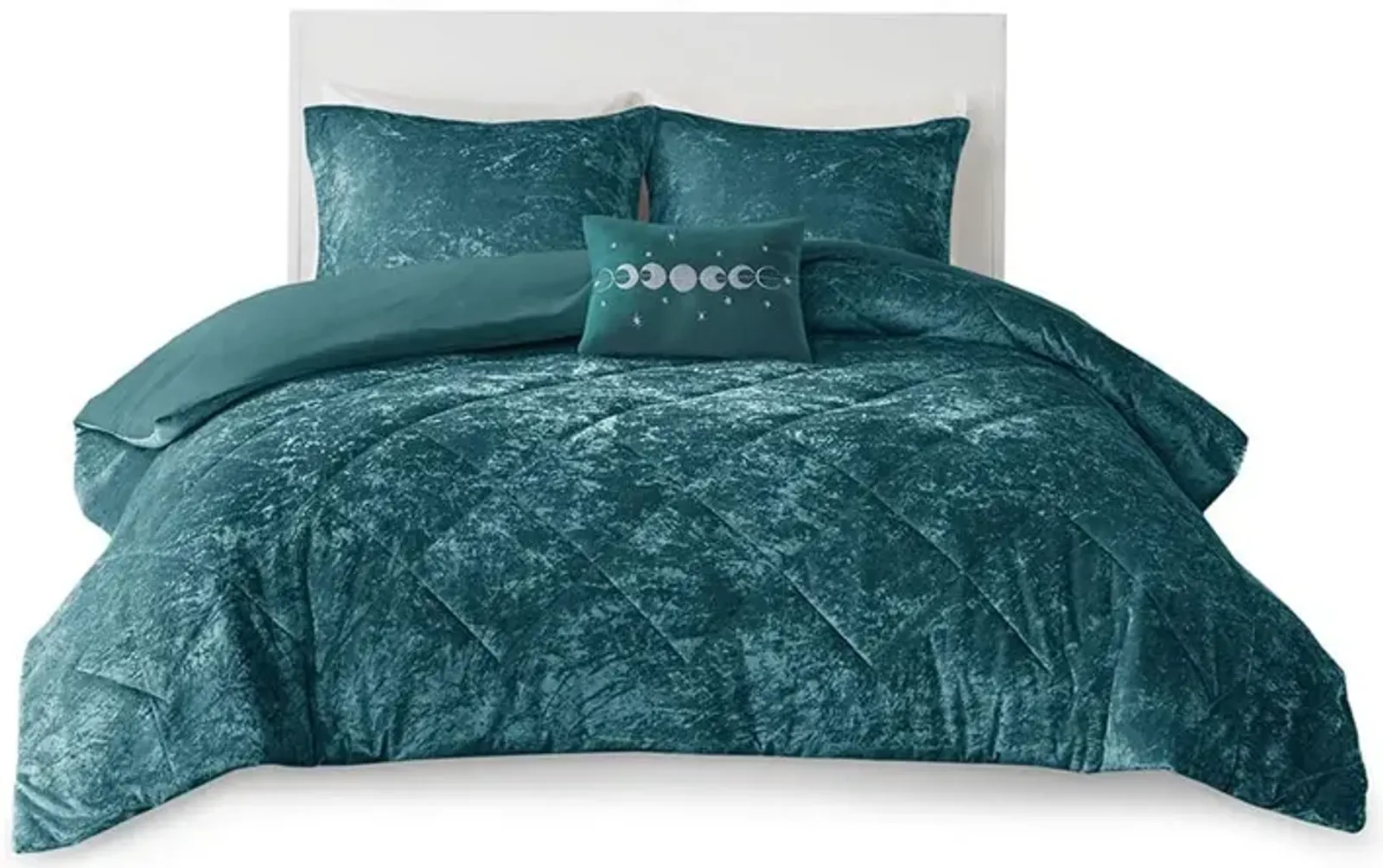 Belen Kox Felicia Velvet Quilted Duvet Cover Set, Belen Kox