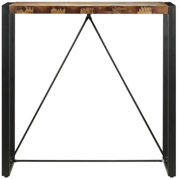 vidaXL Bar Table 43.3"x23.6"x43.3" Solid Reclaimed Wood
