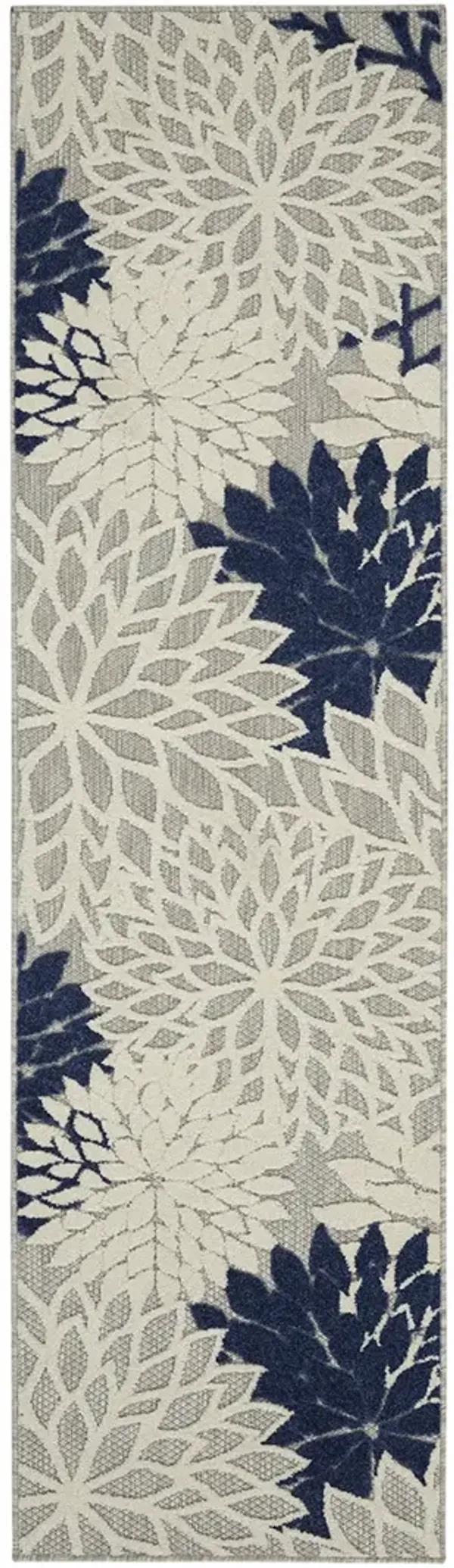 Aloha ALH05 Ivory/Navy 2'3" x 12' Rug