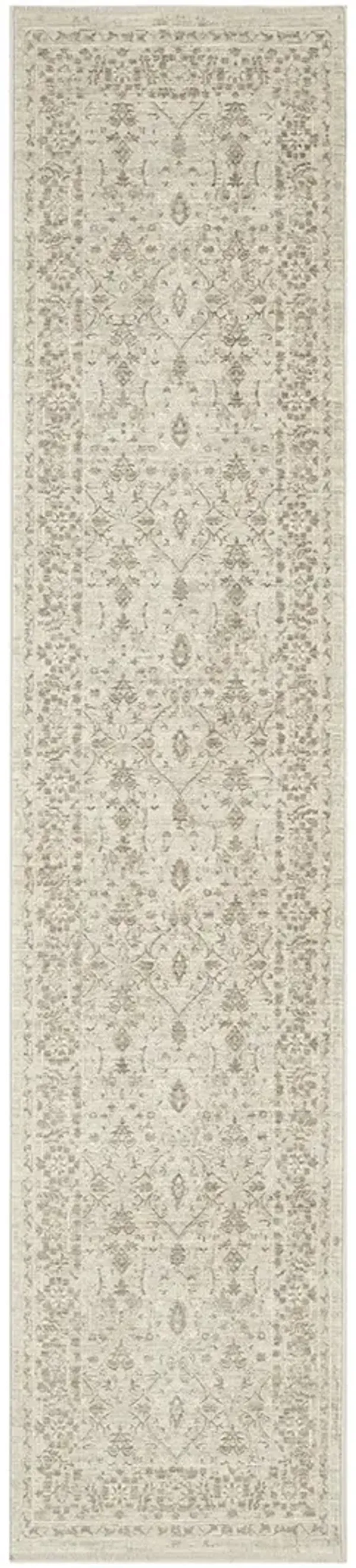 Shadows SHW05 Ivory/Gray 2'2" x 12' Rug