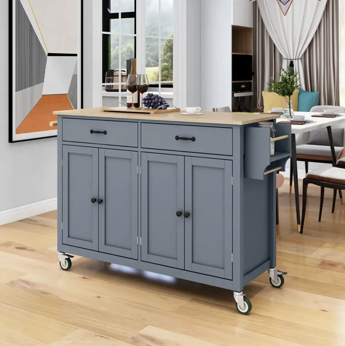 Merax Kitchen Island Cart