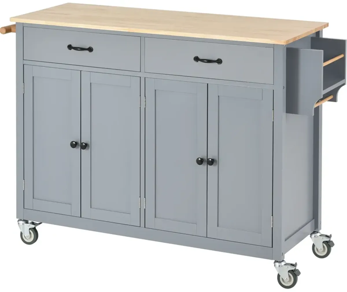 Merax Kitchen Island Cart