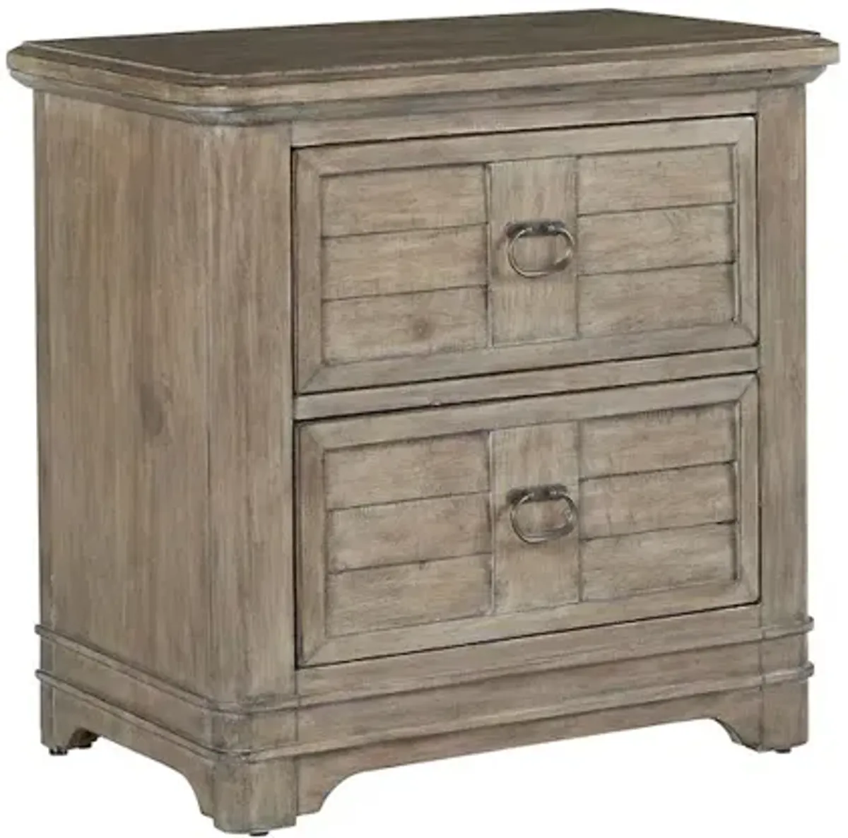 Meadowbrook 2-Drawer Nightstand - Sand