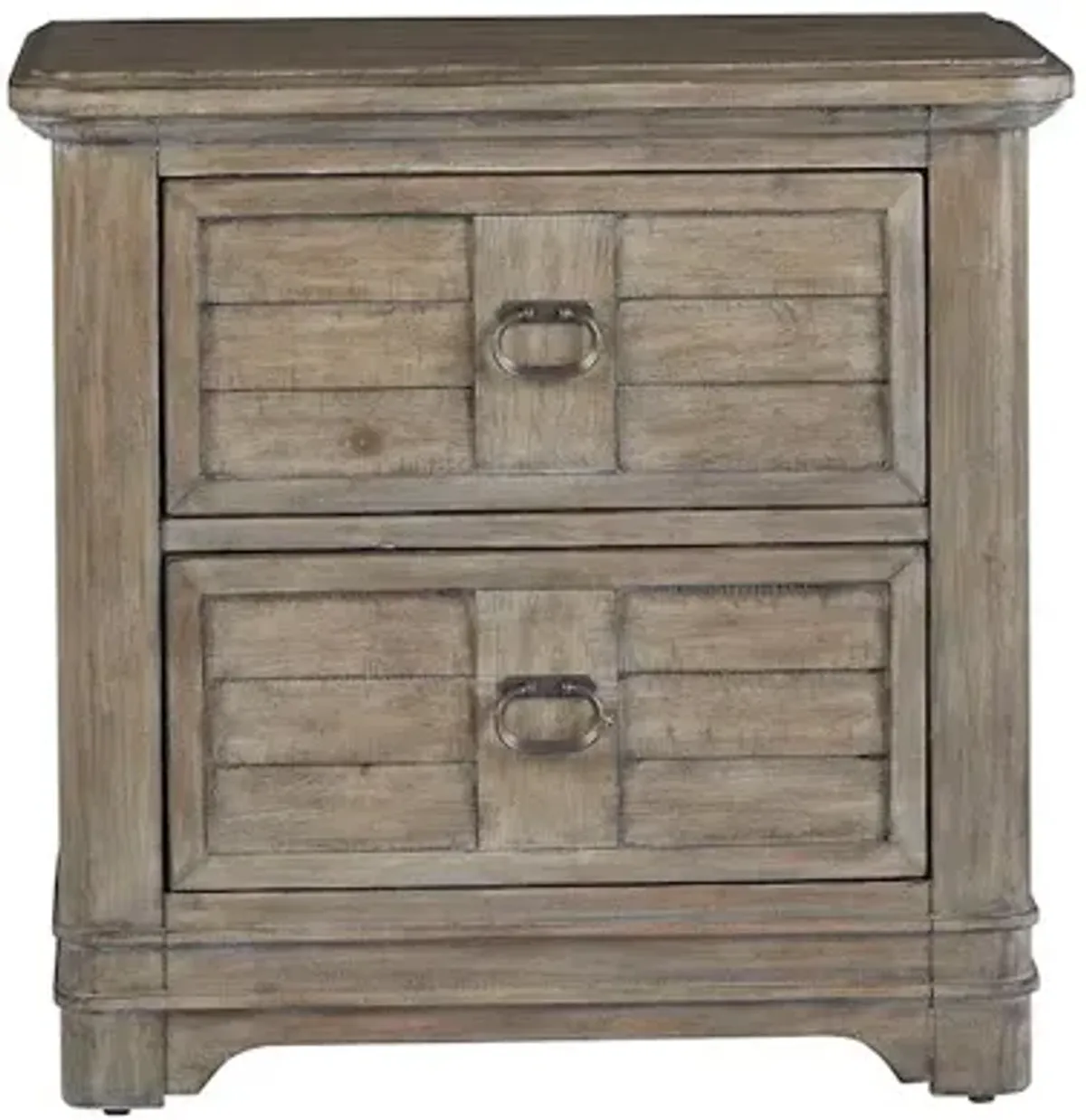 Meadowbrook 2-Drawer Nightstand - Sand