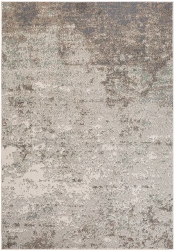 Alpine Amira Gray Abstract Area Rug 5'3" x 7'6"