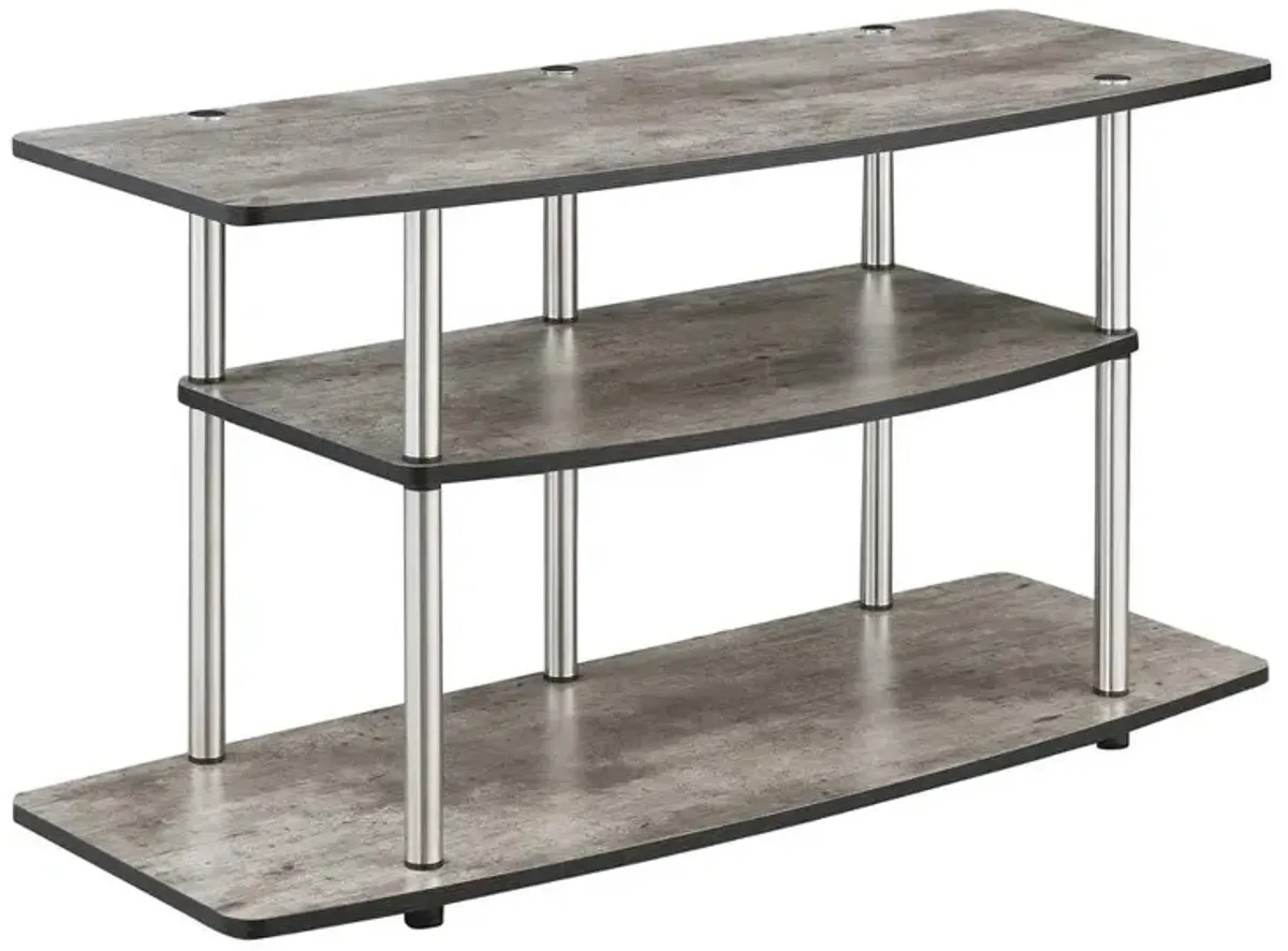 Convience Concept, Inc. No Tools 3 Tier Wide TV Stand for TVs up to 46 Inches