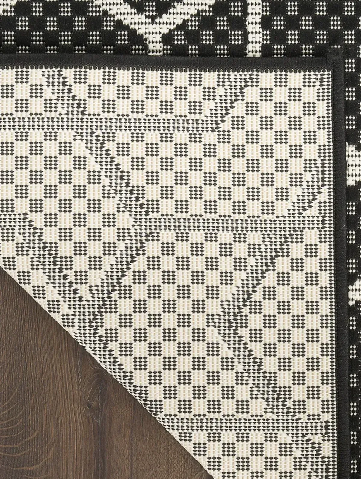 Horizon Indoor/Outdoor HOZ01 Black 5' x 7' Rug