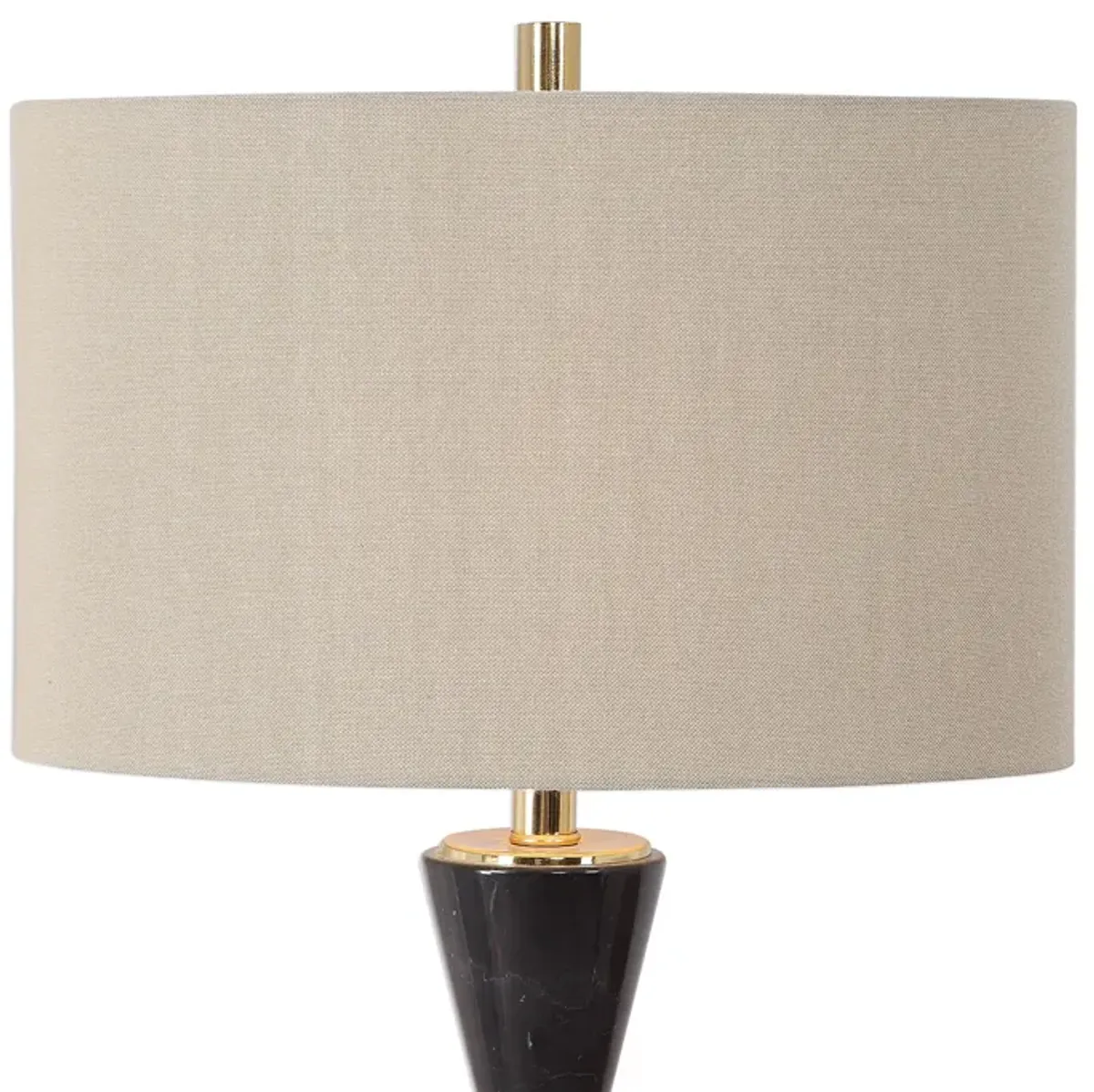 Uttermost Alastair Black Marble Table Lamp