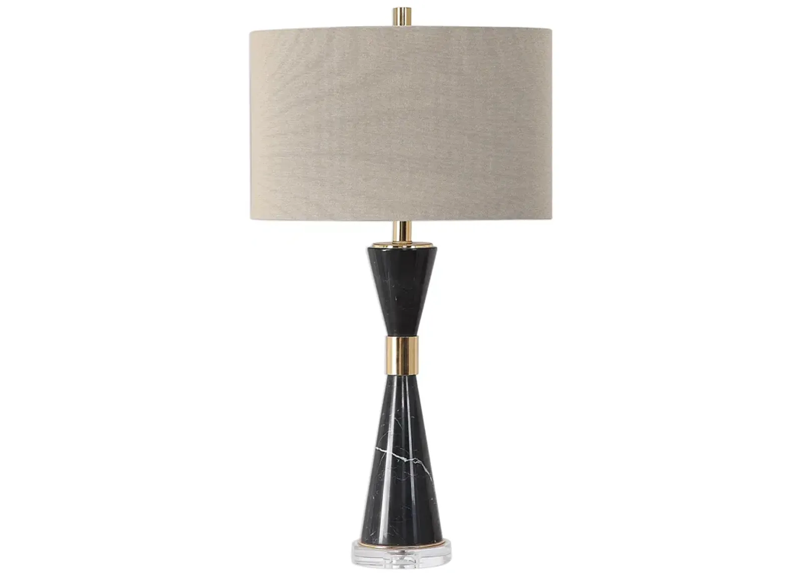 Uttermost Alastair Black Marble Table Lamp