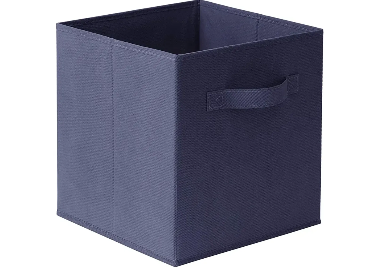 11-Inch Fabric Foldable Storage Cubes Organizer with Handles - Collapsible Bins - Convenient for Organizing Clothes or Kids Toy Cubby (6-Pack) - Navy