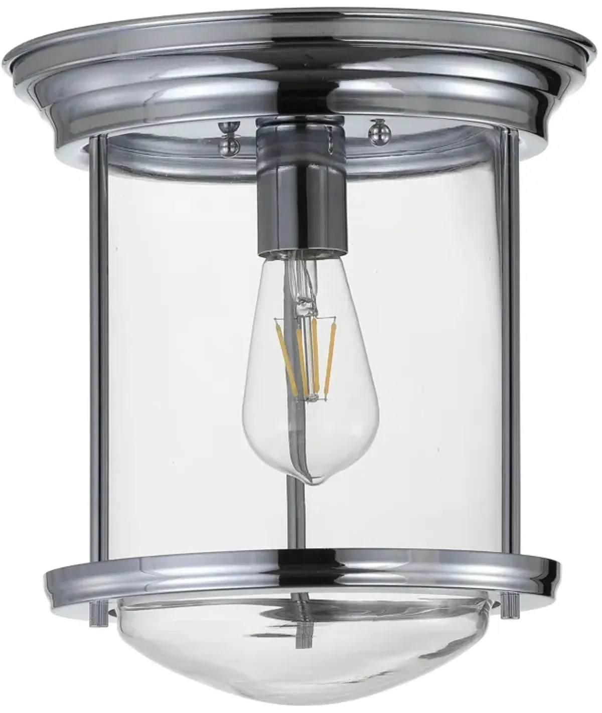 Savannah Metal/Glass LED Flush Mount