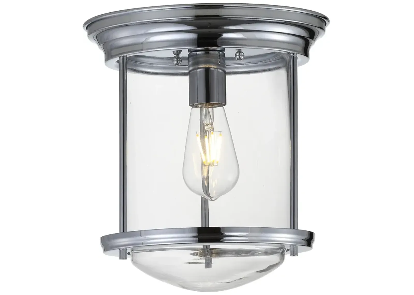 Savannah Metal/Glass LED Flush Mount