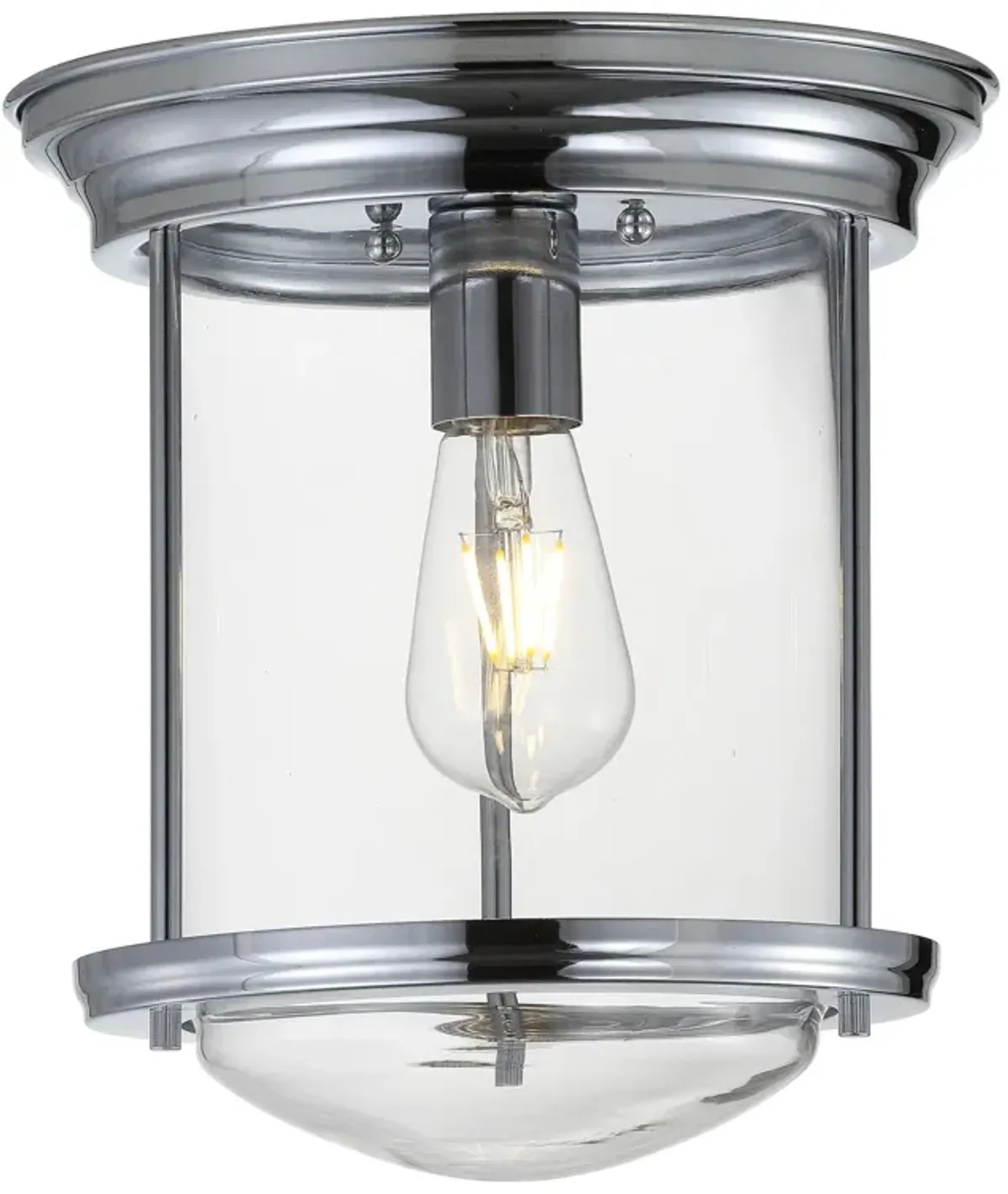 Savannah Metal/Glass LED Flush Mount