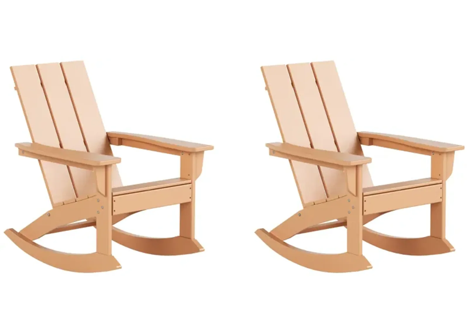 WestinTrends Modern Adirondack Outdoor Rocking Chair (Set of 2)