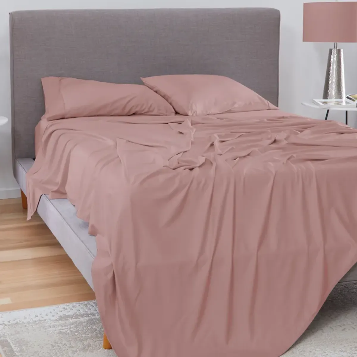 Basic Twin Sheet Set - Blush