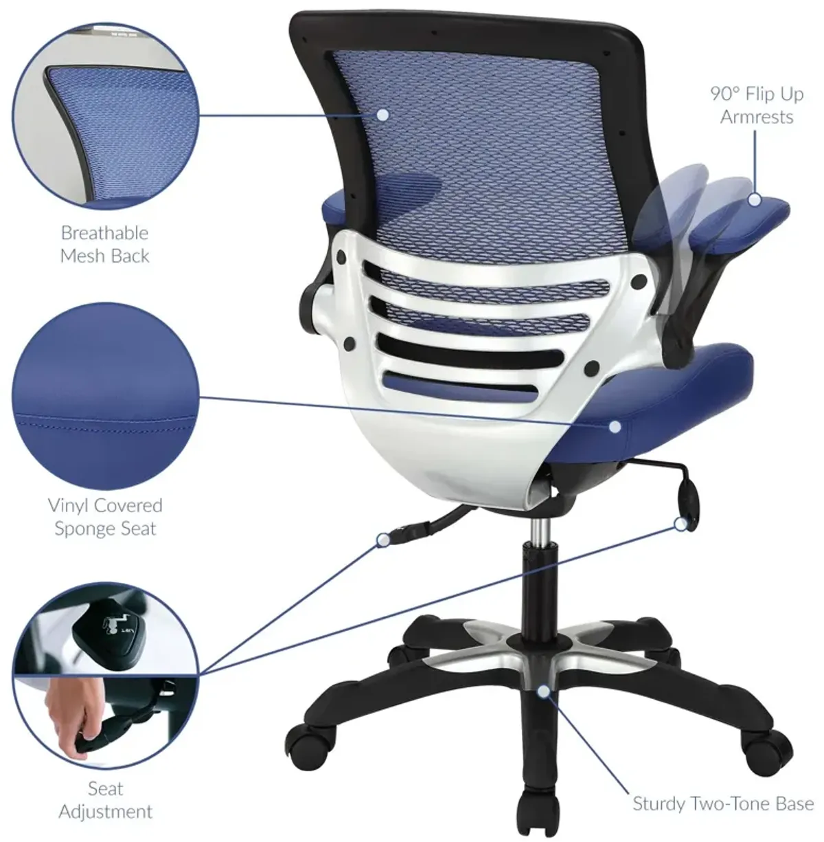 Modway Furniture - Edge Vinyl Office Chair