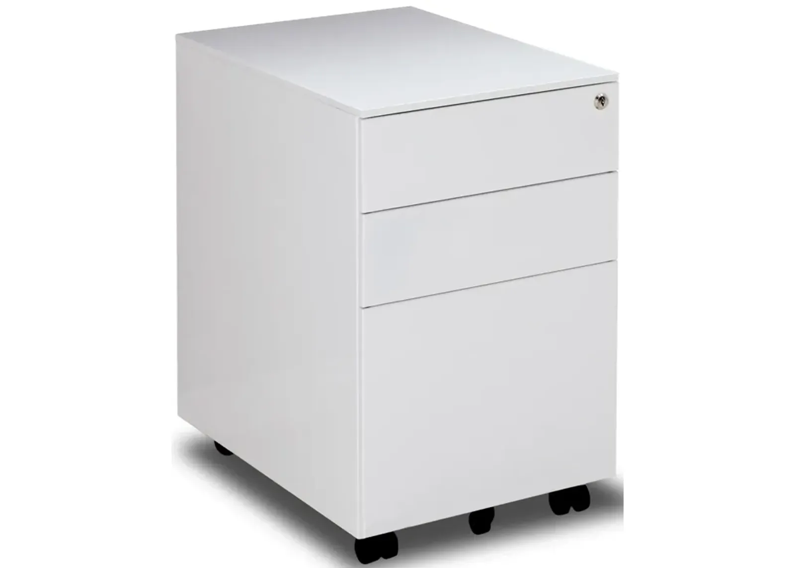 Steel File Cabinet with Lock and Wheels for Legal/Letter Size