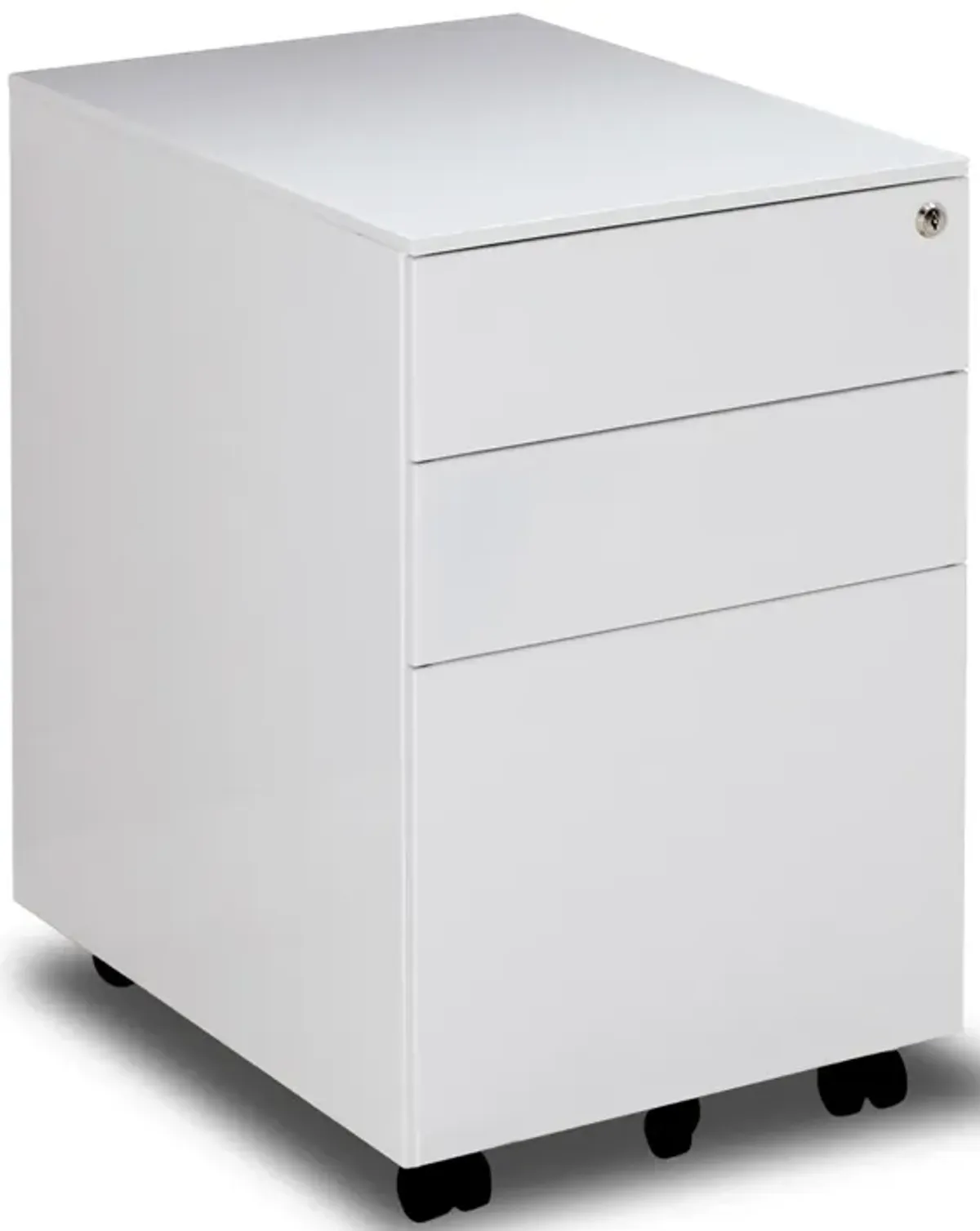 Steel File Cabinet with Lock and Wheels for Legal/Letter Size