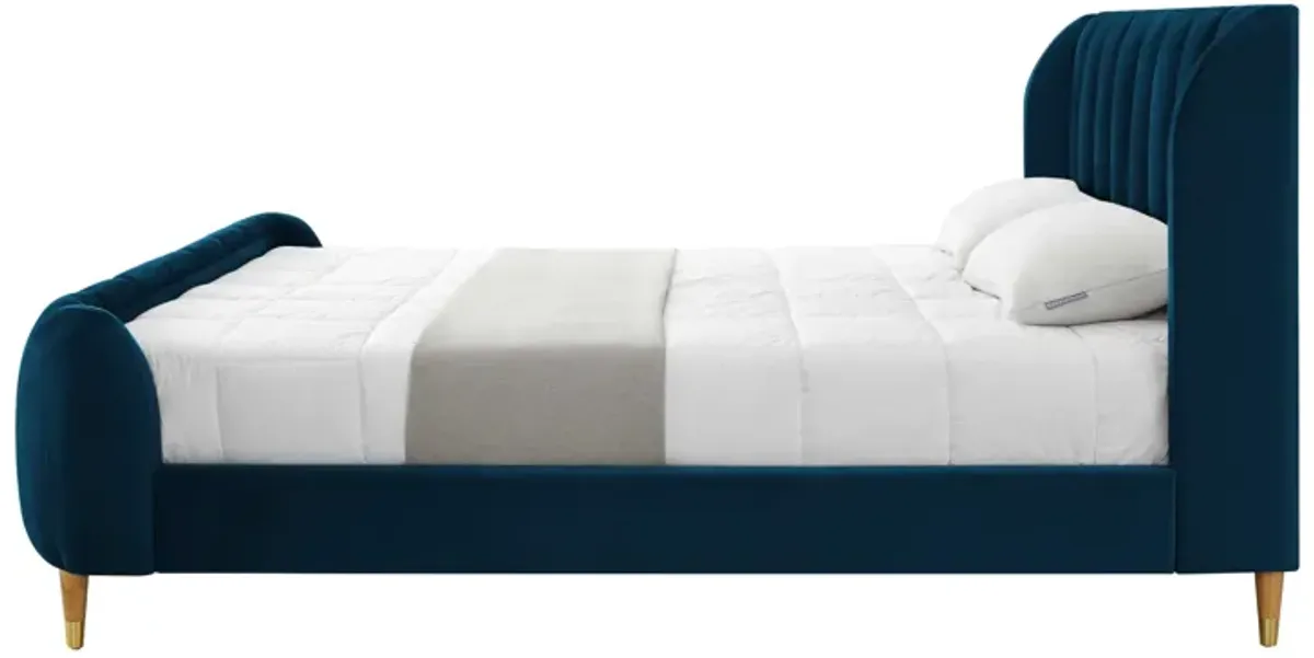 Loft Lyfe Massimo Velvet Platform Bed