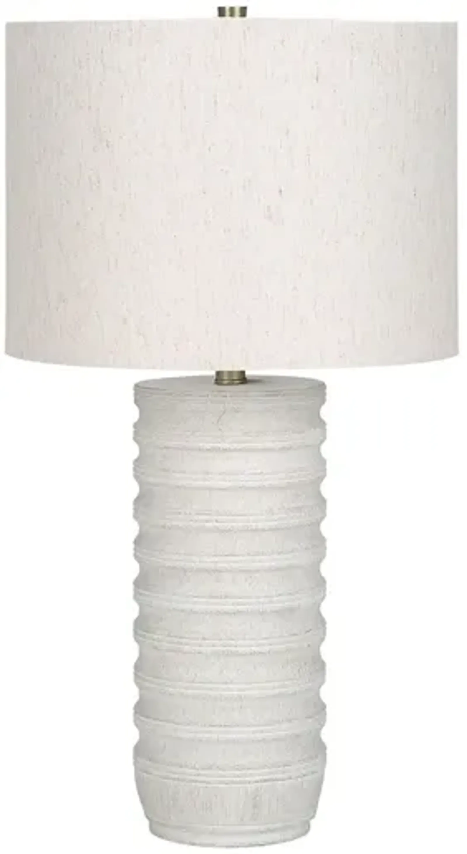 Monarch Specialties I 9706 - Lighting, 28"H, Table Lamp, Cream Resin, Ivory / Cream Shade, Transitional