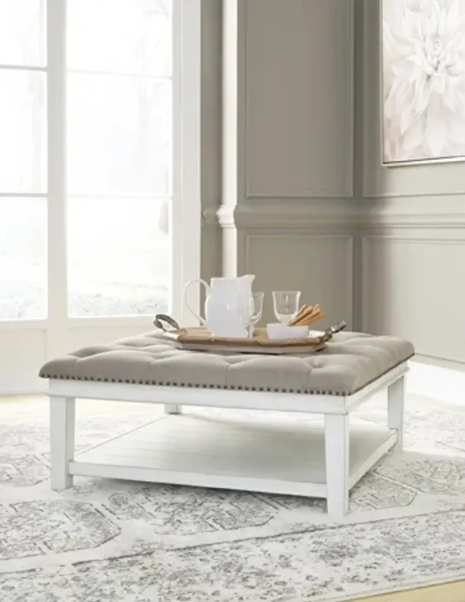 Kanwyn Upholstered Ottoman Cocktail Table