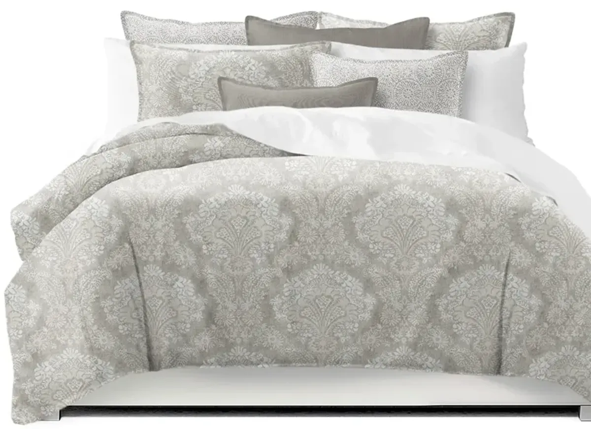 6ix Tailors Fine Linens Ophelia Stone Coverlet Set