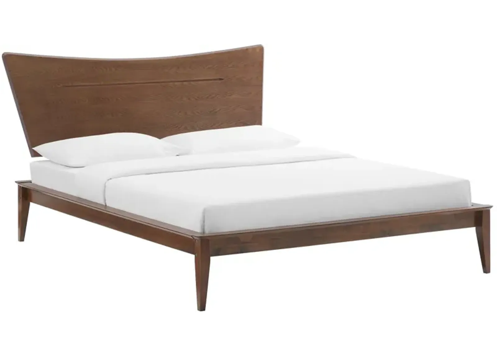 Modway - Astra Full Wood Platform Bed Walnut