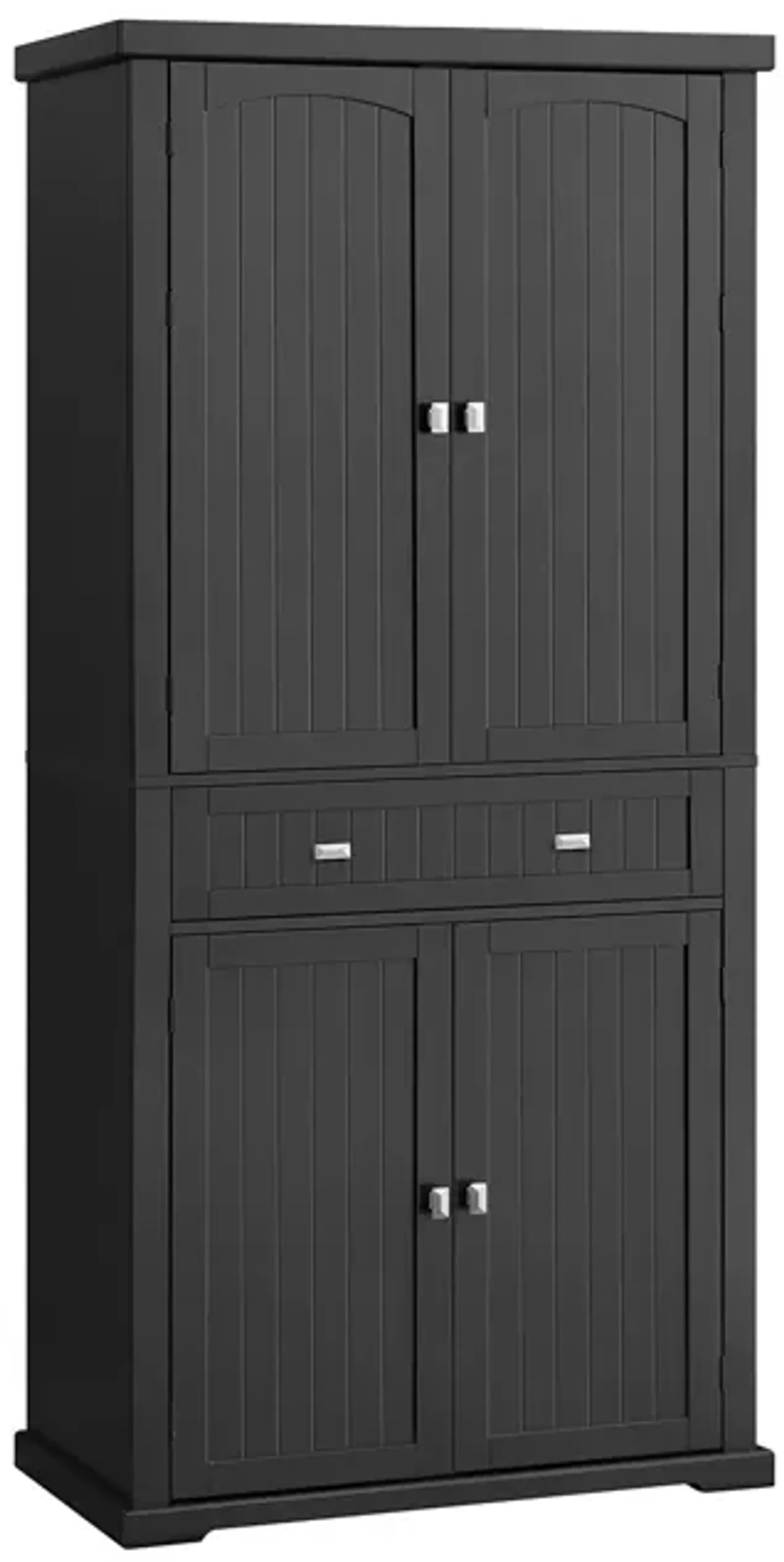 Kitchen Pantry Storage Cabinet with Adjustable Shelves and Stylish Design