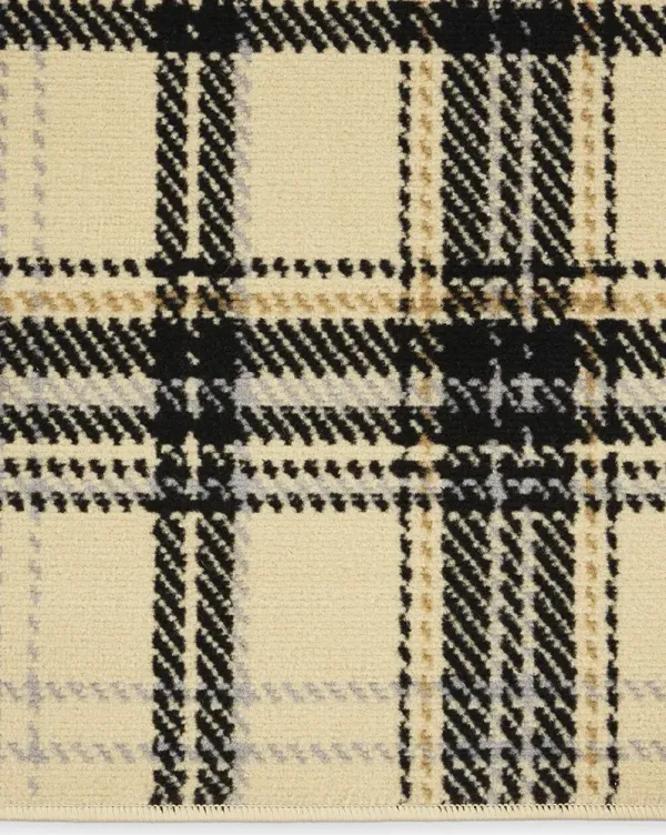 Grafix GRF03 Cream/Black 3'9" x 5'9" Rug