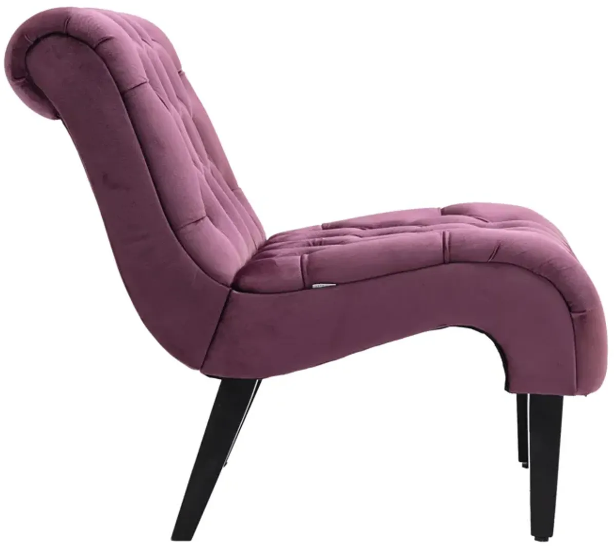 Merax Modern Velvet Armless Accent Chair