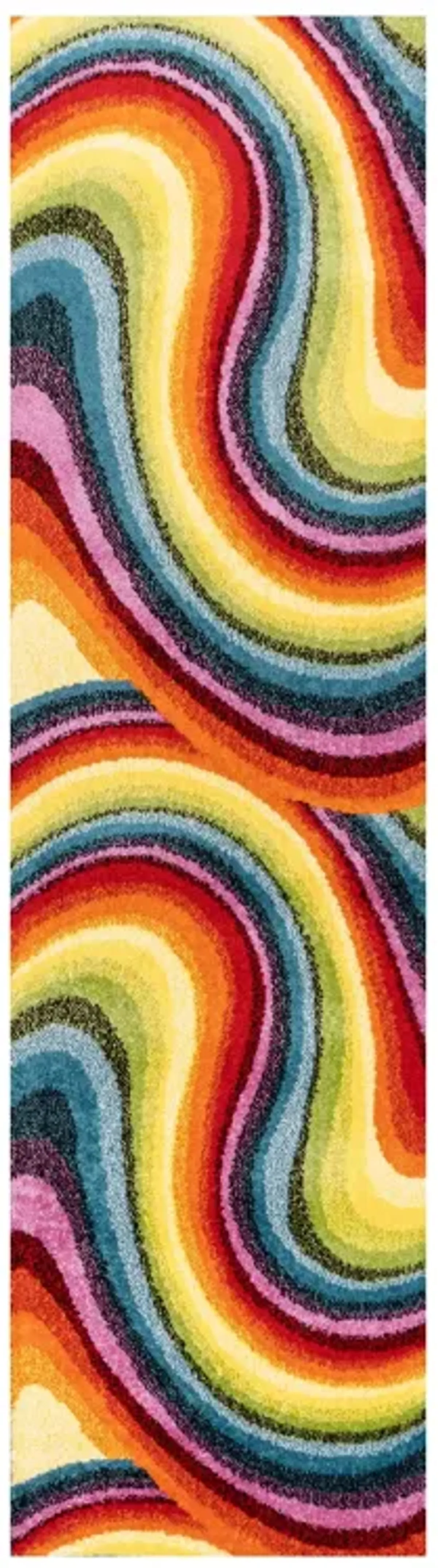 Flow Abstract Swirl Area Rug