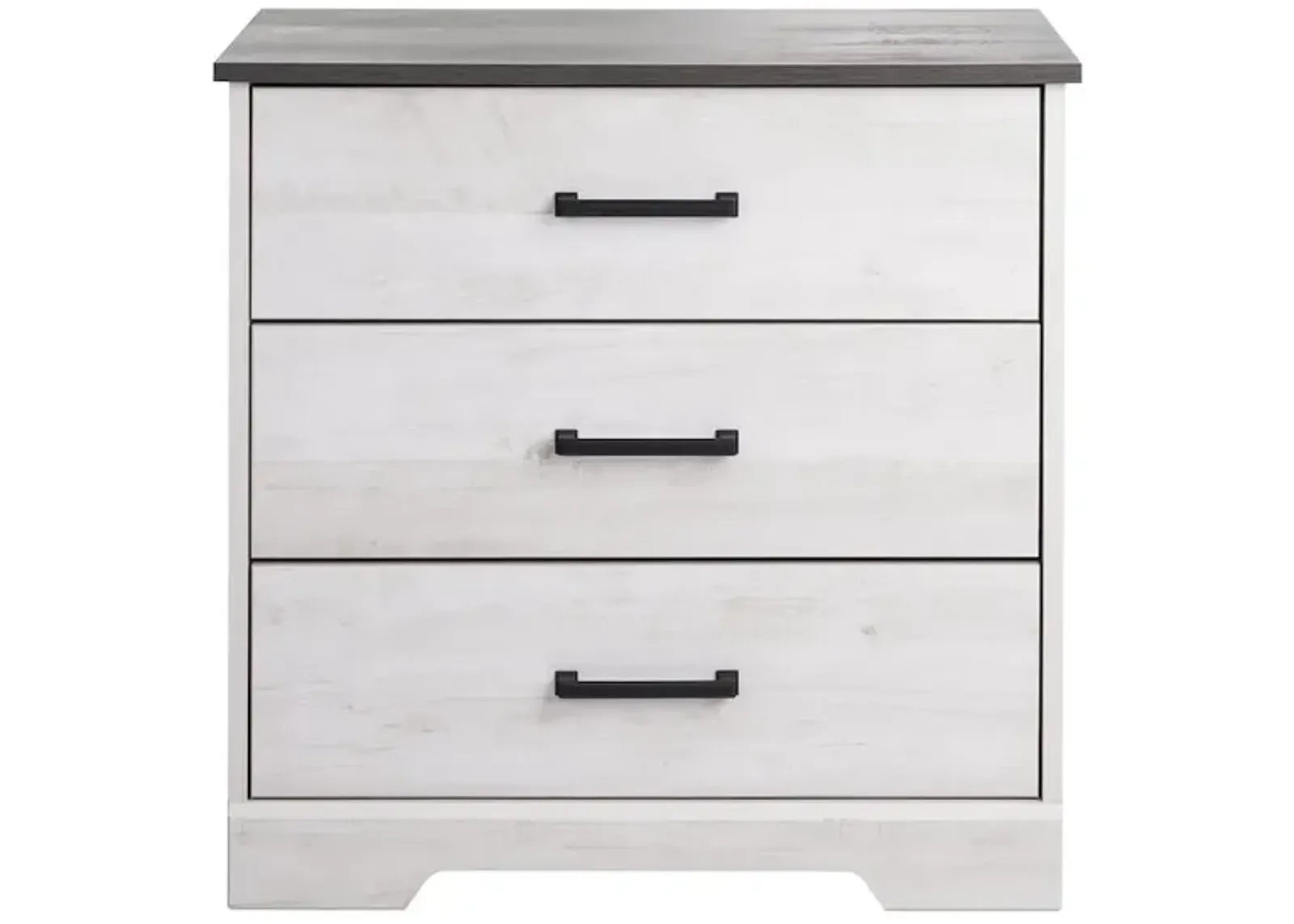 Prepac Nightstand Bedside Table, Washed White Nightstand for Bedroom