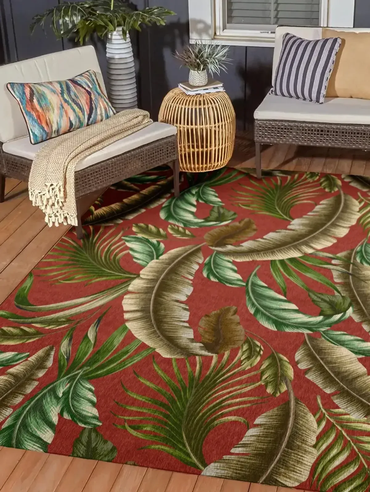 Tropics TC1 Paprika 9' x 12' Rug