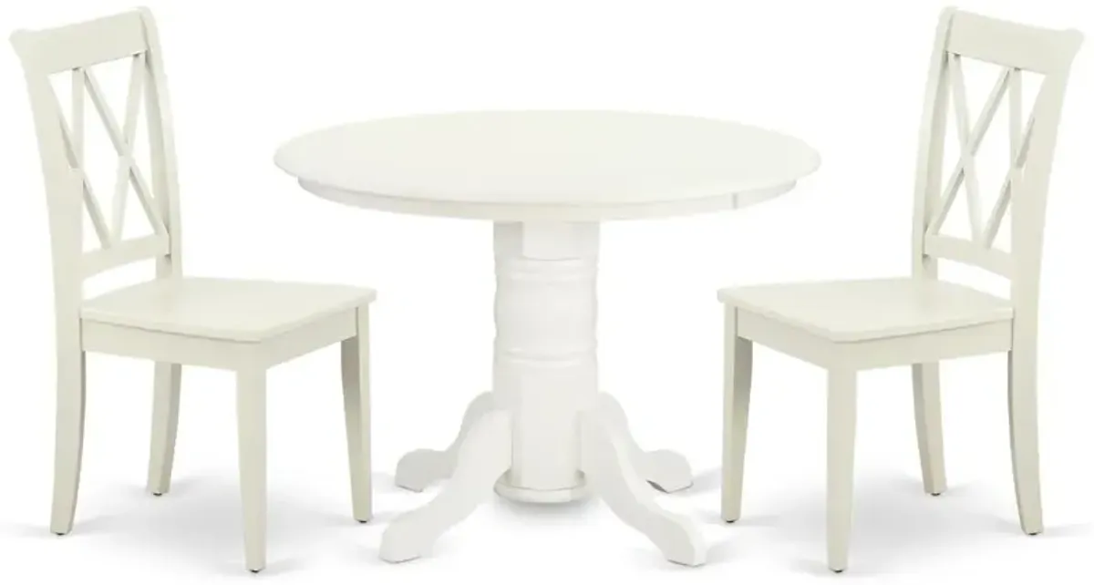 Dining Room Set Linen White, SHCL3-LWH-W