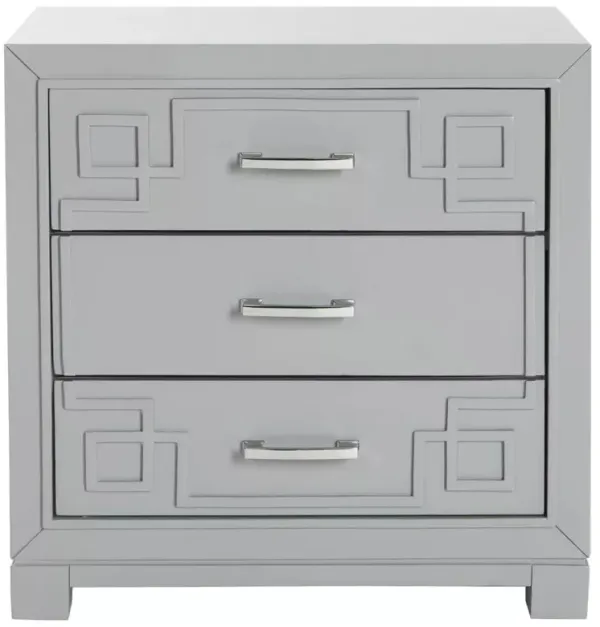 Safavieh Raina Three Drawer Greek Key Night Stand