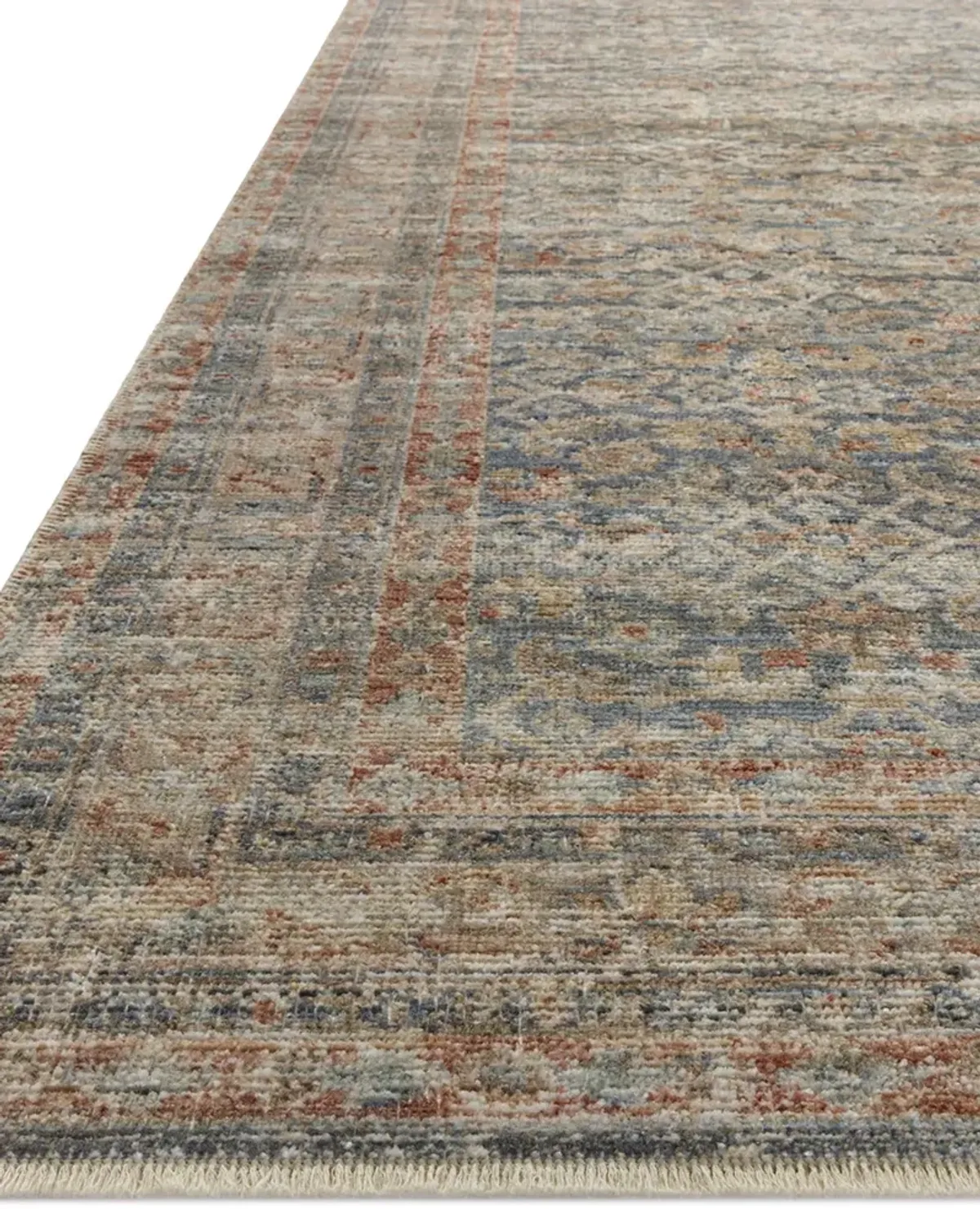 Heritage HER-12 Blue / Rust 6''0" x 9''0" Rug by Patent Pending