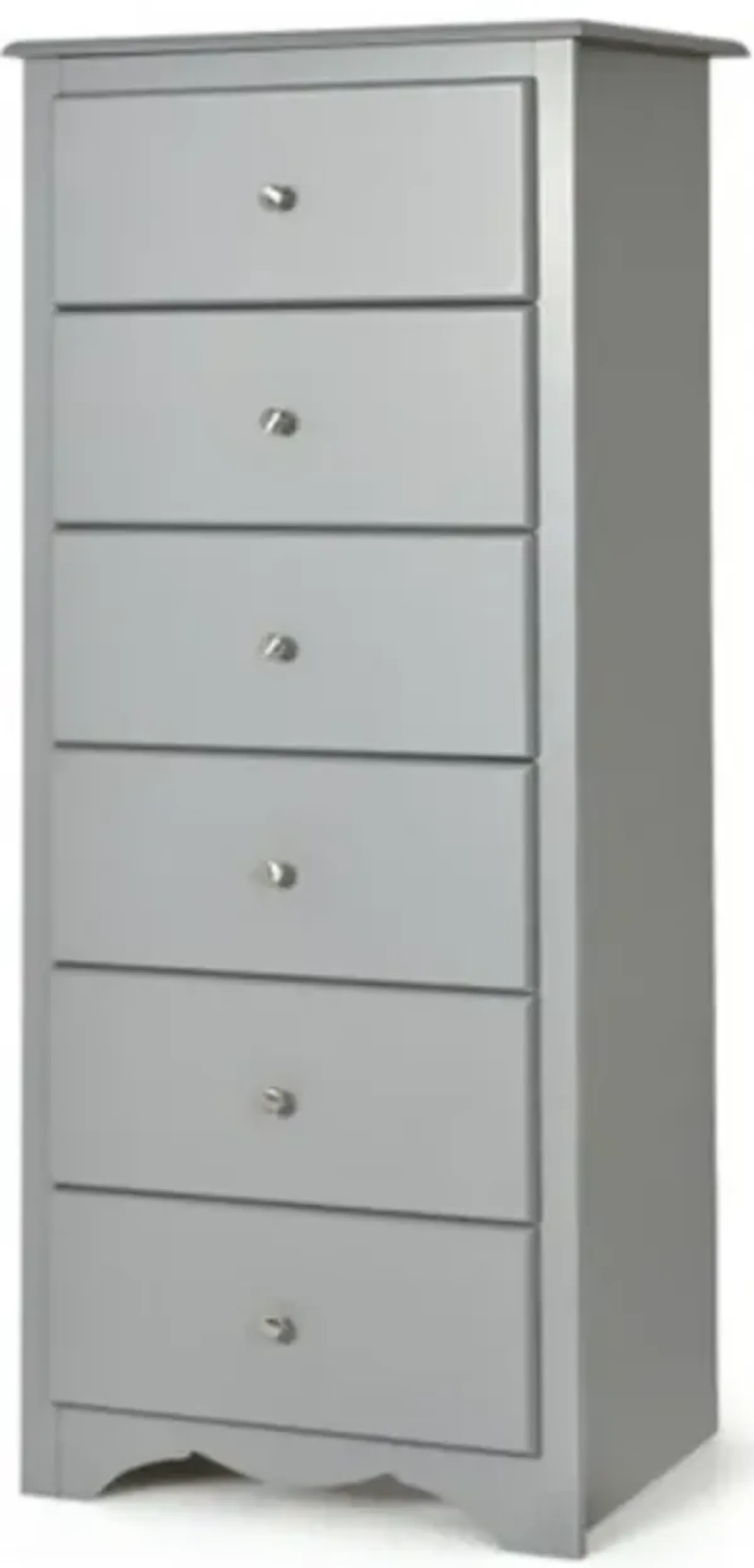 Modern Vertical Wood Dresser – 6 Drawer Storage Chest