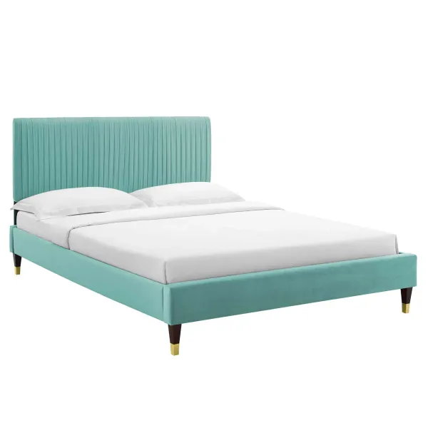 Modway - Peyton Performance Velvet Queen Platform Bed
