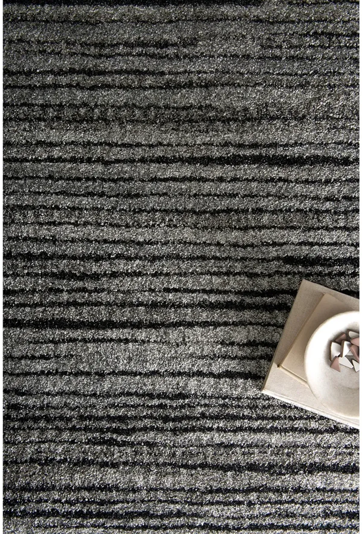 Emory EB02 Grey/Black 5'3" x 7'7" Rug