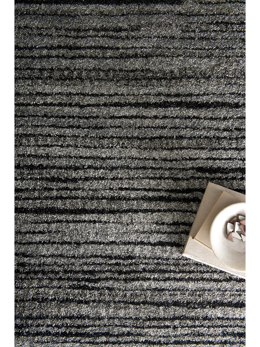 Emory EB02 Grey/Black 5'3" x 7'7" Rug