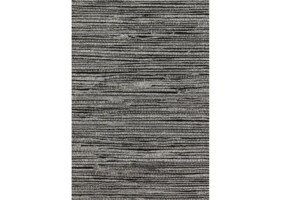 Emory EB02 Grey/Black 5'3" x 7'7" Rug