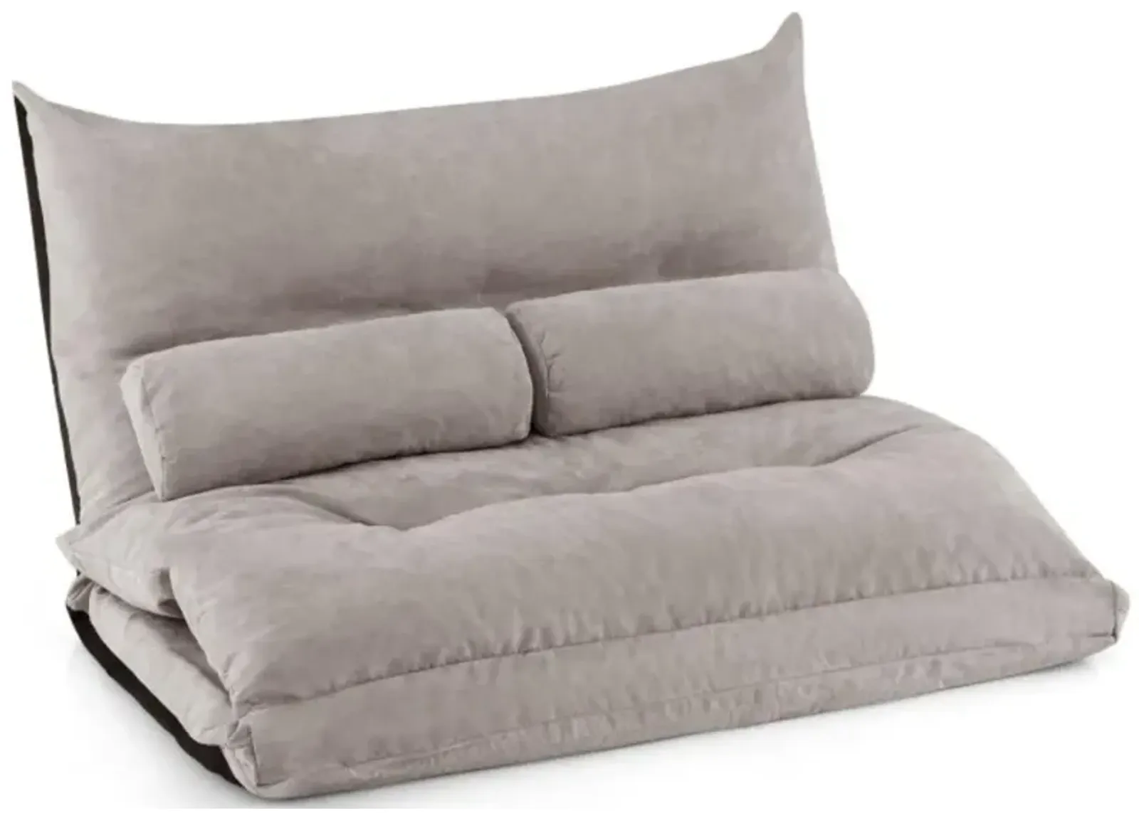 Hivvago Adjustable Floor Sofa Bed with 2 Lumbar Pillows