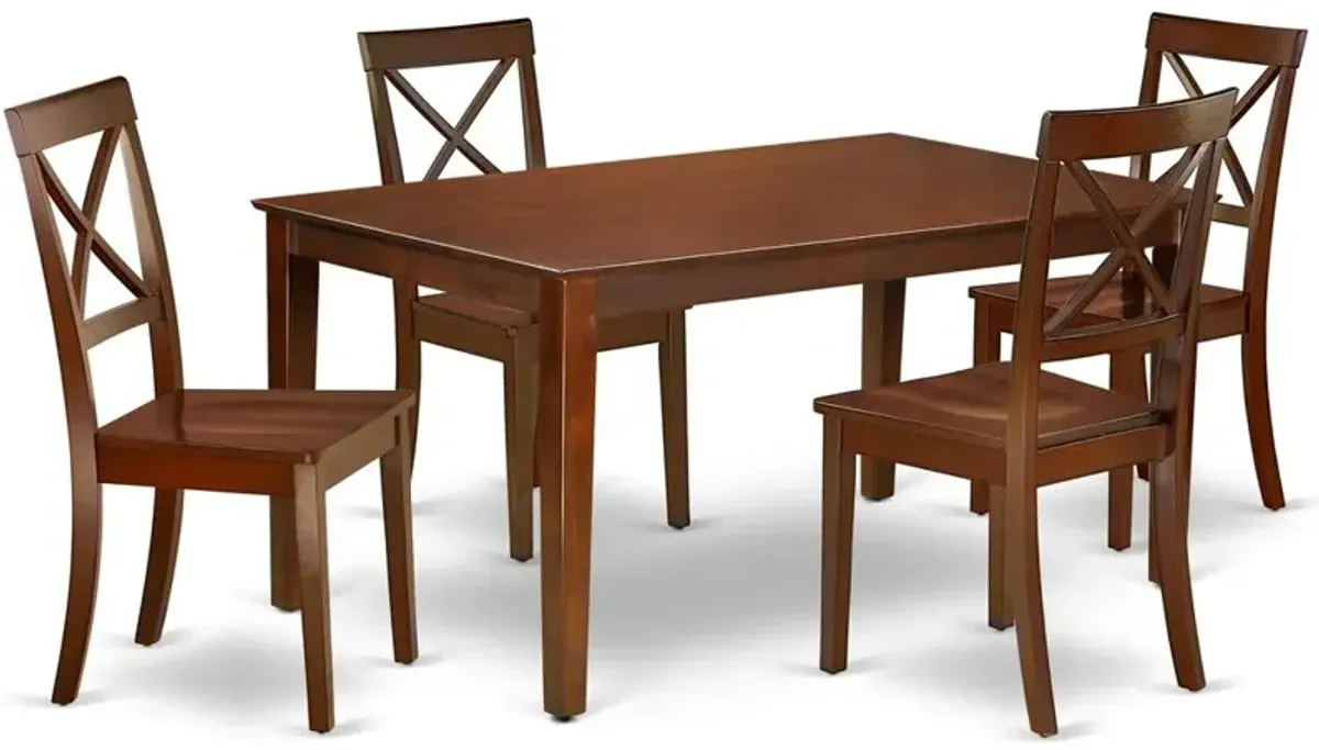 Dining Room Set Mahogany, CABO5-MAH-W