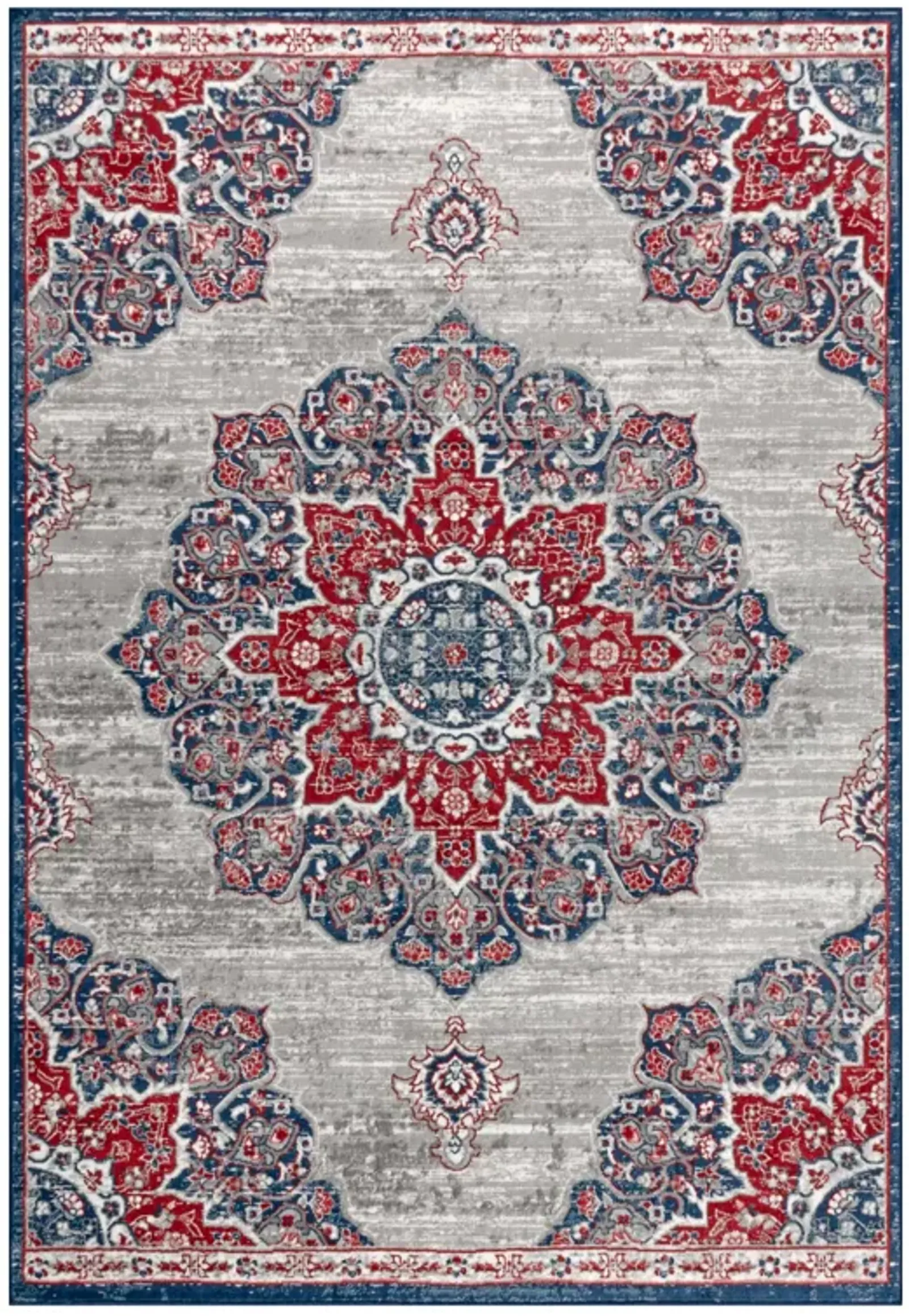 Modern Persian Vintage Moroccan Medallion Area Rug