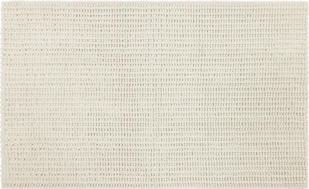 Homespun Noodle Parchment 2' x 5' Bath Mat