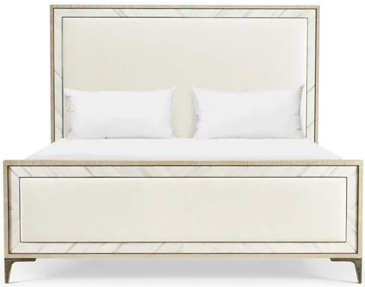 Tideline Bone & Linen King Upholstered Bed