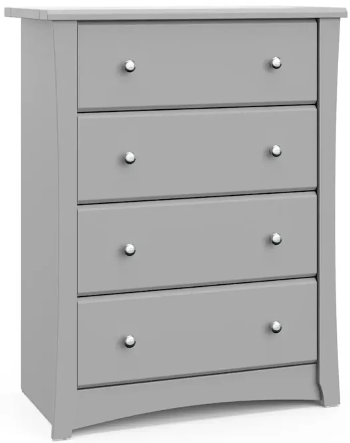 Storkcraft Crescent 4 Drawer Chest (Pebble Gray) – GREENGUARD Gold Certified