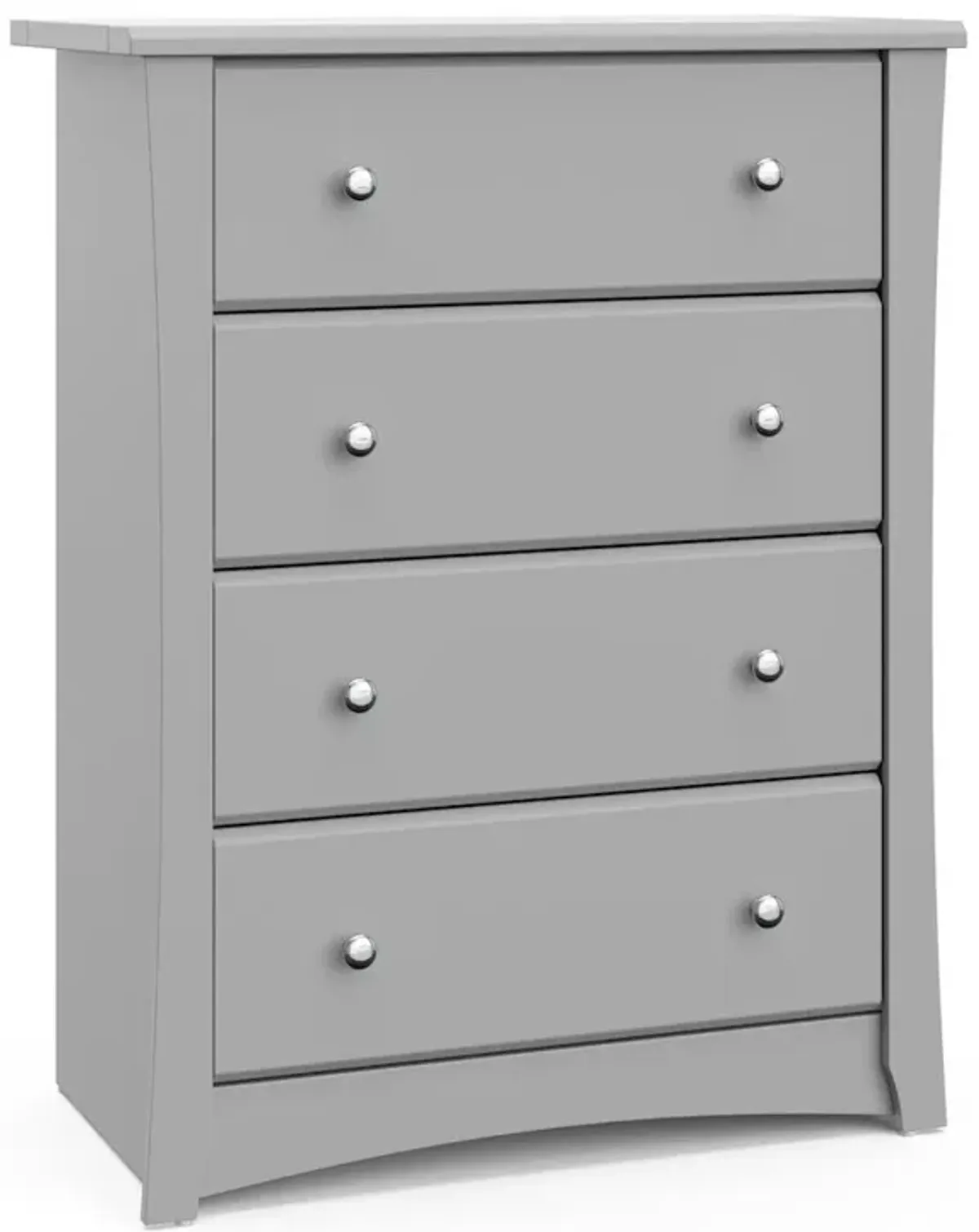 Storkcraft Crescent 4 Drawer Chest (Pebble Gray) – GREENGUARD Gold Certified