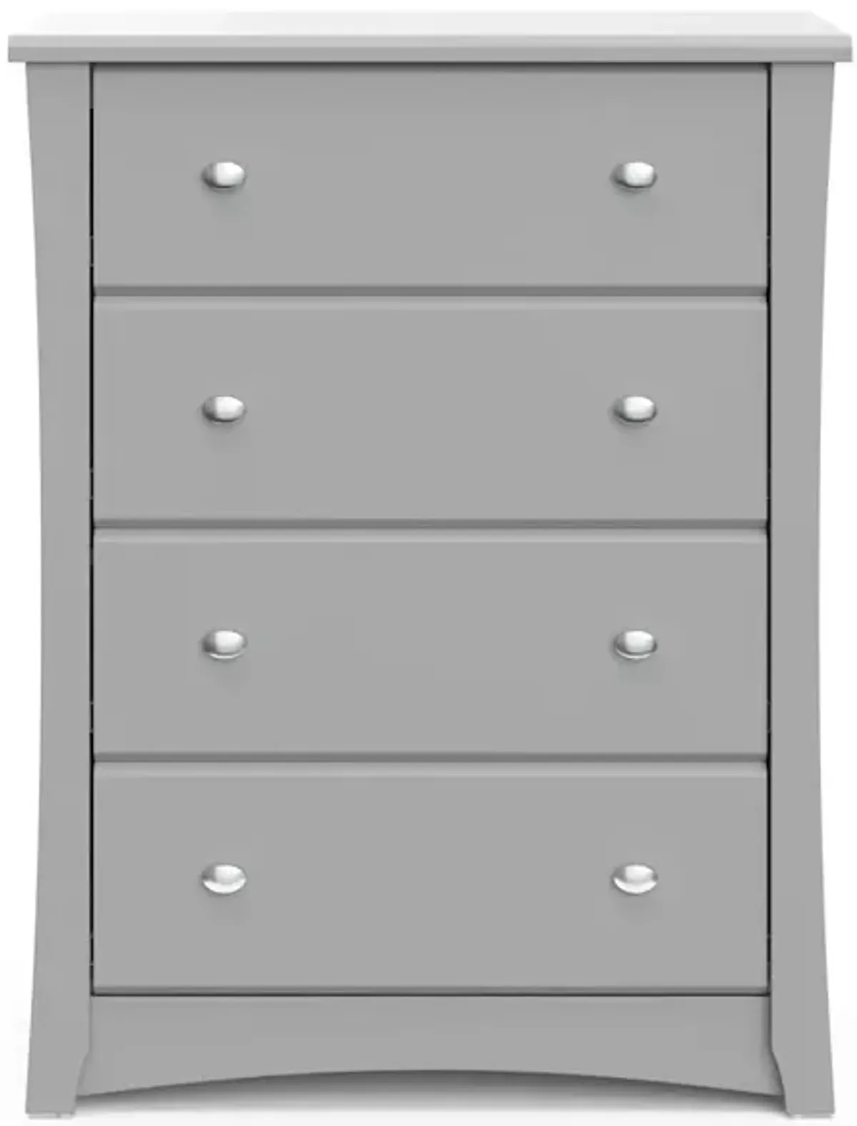 Storkcraft Crescent 4 Drawer Chest (Pebble Gray) – GREENGUARD Gold Certified