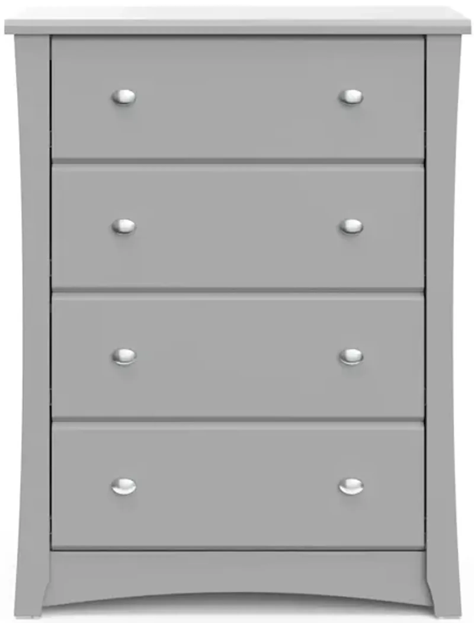 Storkcraft Crescent 4 Drawer Chest (Pebble Gray) – GREENGUARD Gold Certified